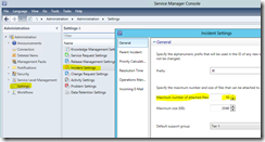 Increase the number of max. Incident Attachments to more than 10 ...