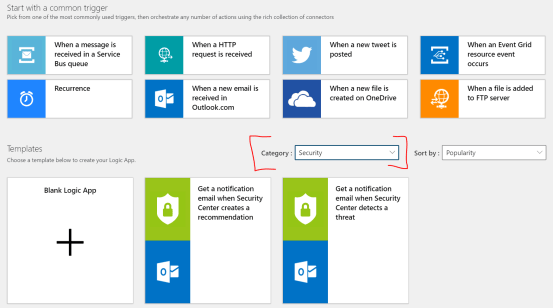 Azure Logic App Category