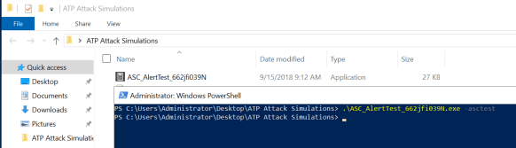 Create Test Threat Alert